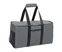 حقيبة تسوق قابلة للطي وخفيفة الوزن وقابلة للحمل من القماش والفواكه بسحّاب قابلة لإعادة الاستخدام