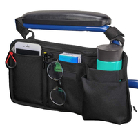 حقيبة ووكر عالية الجودة مع أكياس تخزين متعددة ومنظم خفيف الوزن لكرسي طبي مقاوم للماء حقائب جانبية على كرسي متحرك