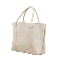 أزياء كبيرة الحجم حقيبة تسوق قماش حقيبة الشاطئ حقيبة حمل الحقائب القطنية مع تسمية خاصة مخصصة