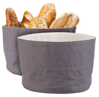 صديقة للبيئة جولة القطن الخبز حقيبة قابلة لإعادة الاستخدام قماش قابل للتعديل سلة الخبز حامل التخزين للخبز