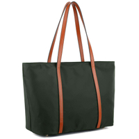 BSCI مصنعين حقيبة كتف نسائية جلد نايلون للنساء أكسفورد سعة كبيرة مناسبة للعمل مقاس 15.6 بوصة حقيبة يد نسائية
