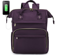 حقيبة كمبيوتر محمول للنساء حقائب سفر الموضة حقيبة عمل كمبيوتر مع منفذ USB