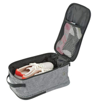 أزياء قابلة للطي خفيفة الوزن المحمولة حقيبة تخزين الأحذية التعبئة السفر منظم حقيبة الأحذية مع مقبض