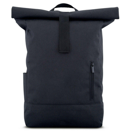 صنع المصنع الأسود المعاد تدويره rpet لفة أعلى حقيبة الظهر أزياء نشمر حقيبة السفر daypack