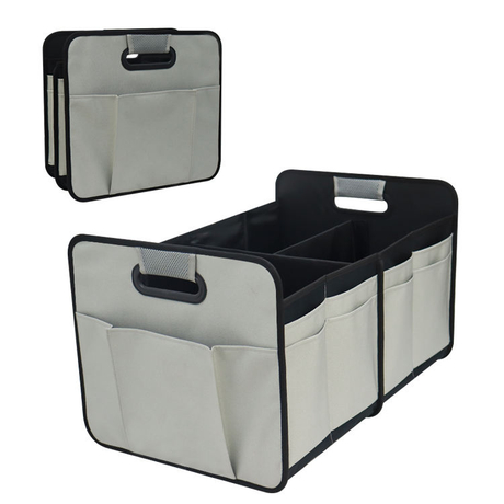 صندوق منظم صندوق السيارة الثقيل منظم مقعد السيارة الخلفي صندوق تخزين البضائع منظم صندوق السيارة قابل للطي