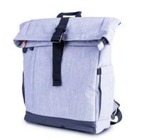 حقيبة كمبيوتر محمول للسفر للأعمال المدرسية للجنسين ، حقيبة ظهر مضادة للسرقة مضادة للماء ، حقيبة ظهر لفة علوية مع USB
